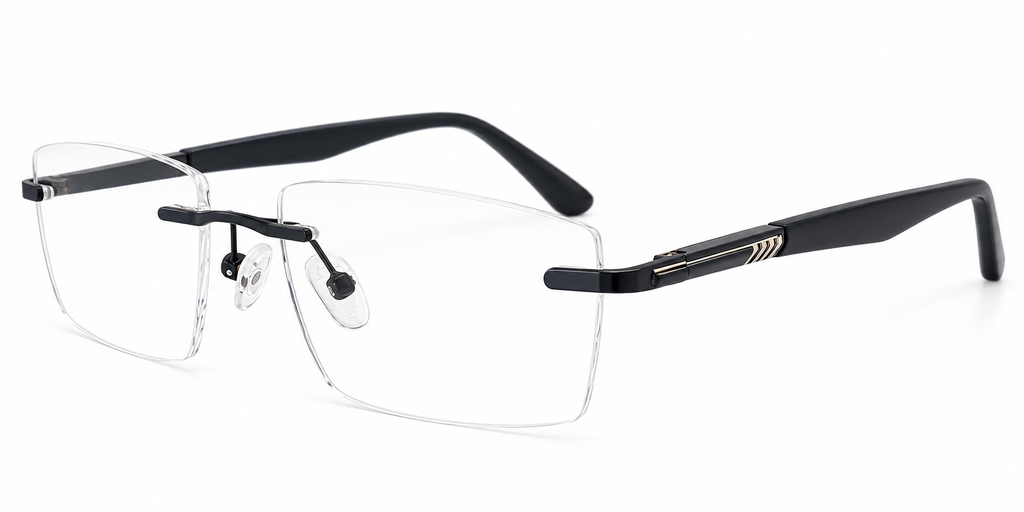 The Urban Edge – Designer Rimless Eyeglasses