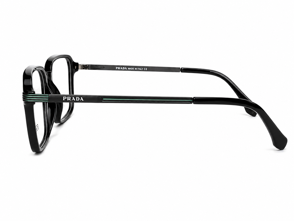 Luxury Square Eyeglasses - Metallic Sides