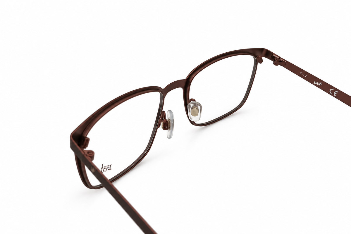 WEB WE5230 002 – Ultra-Lightweight Rectangular Eyeglasses