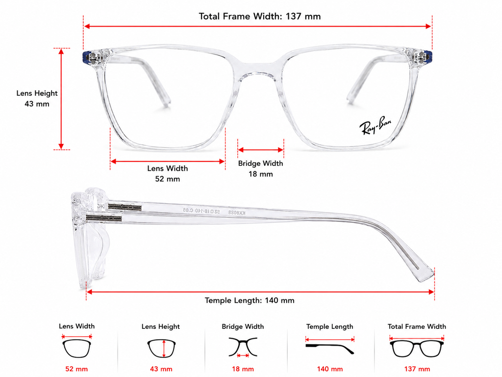 Square Optical Frame with Polarized Clip-On Sunglasses | 2-in-1 Unisex Eyewear