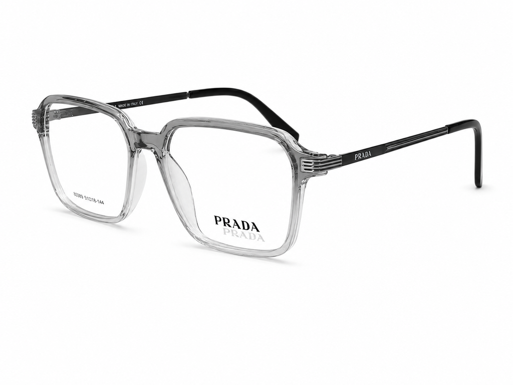 Luxury Square Eyeglasses - Metallic Sides
