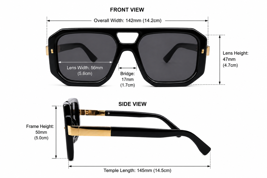 Luxury Geometric Shield Sunglasses – Bold Designer Eyewear for Men & Women