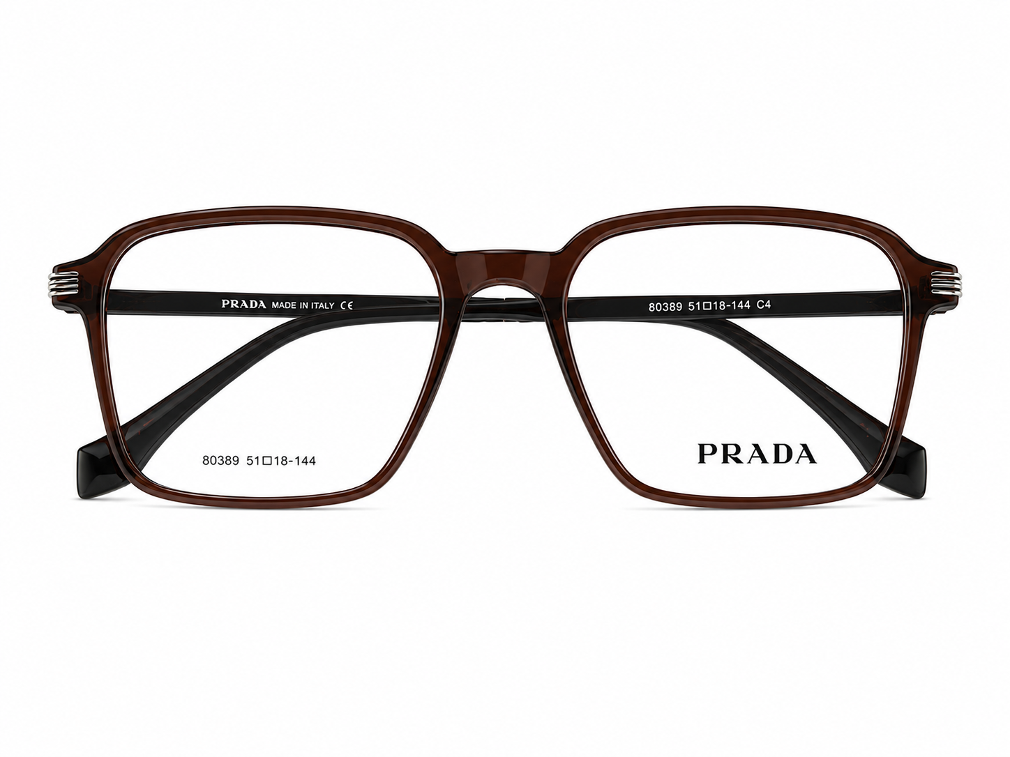 Luxury Square Eyeglasses - Metallic Sides