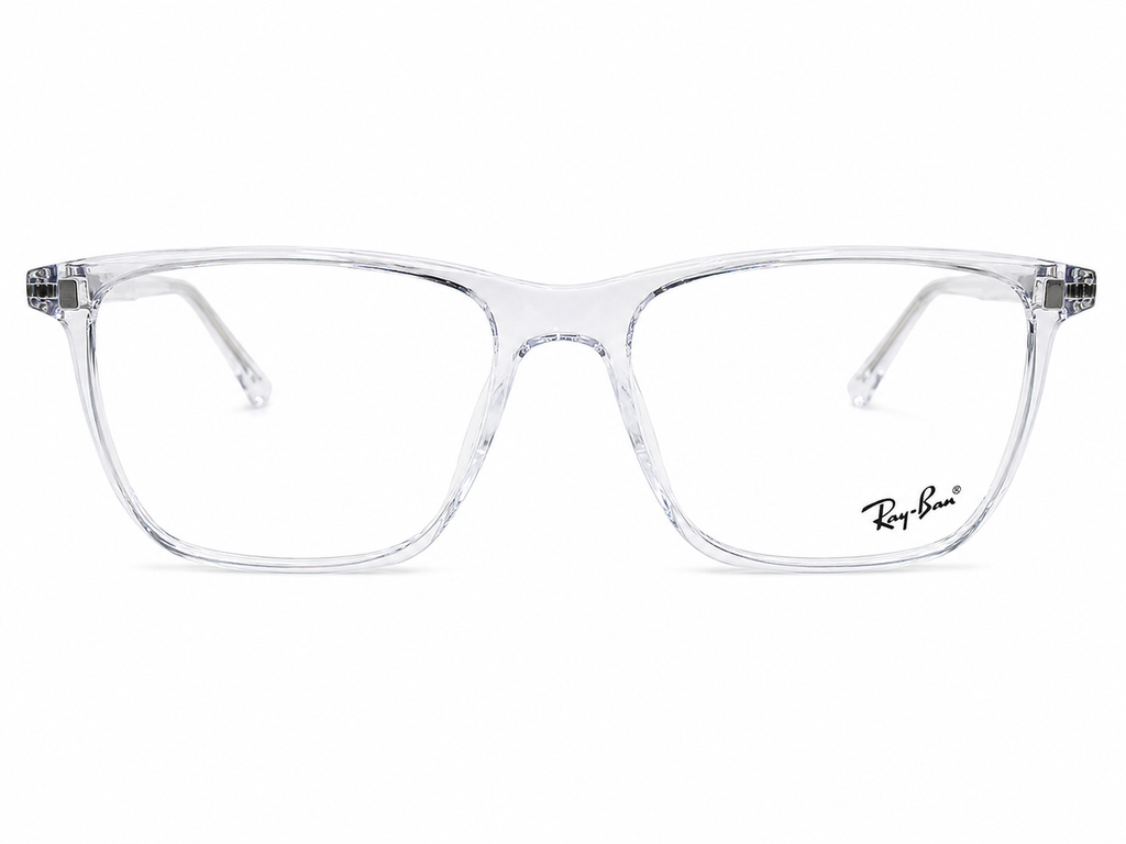 Magnetic Clip-On Eyeglasses – Transparent Frame