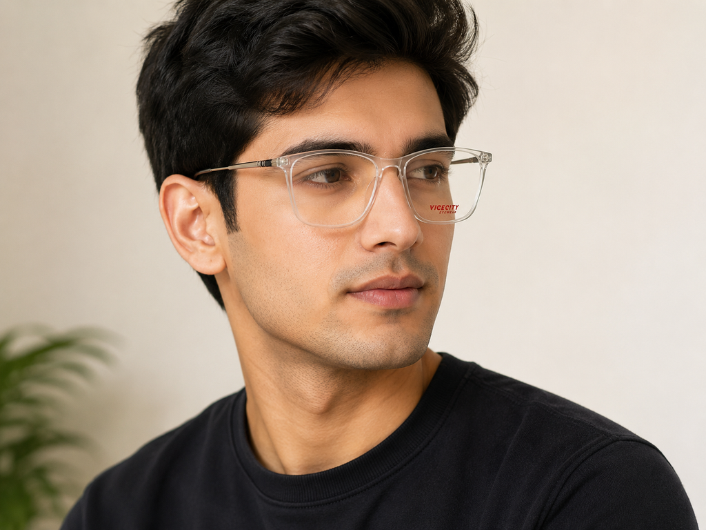 Clear Frost Eyeglasses – Lightweight Unisex Frame