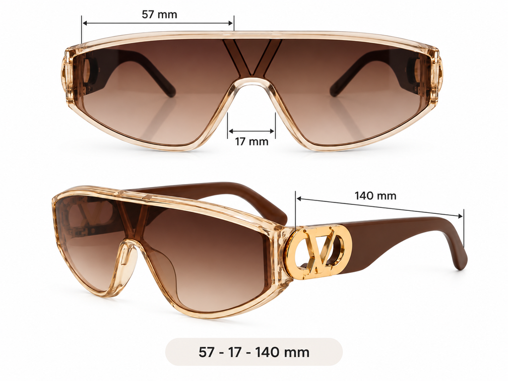 Oversized One Piece Shield Sunglasses | Unisex Wraparound Style