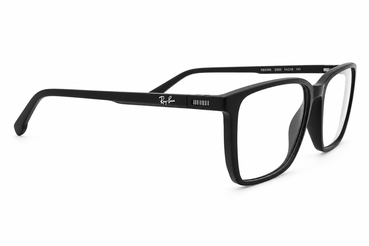 Rectangular Eyeglasses with Polarized Clip-On Sunglass Attachment – 8090
