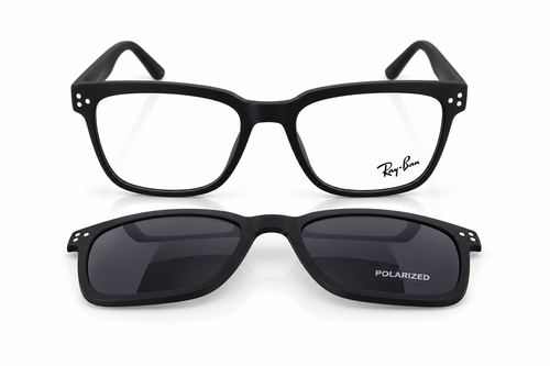2 in 1 Polarized Attachment Eyeglasses - RX8076
