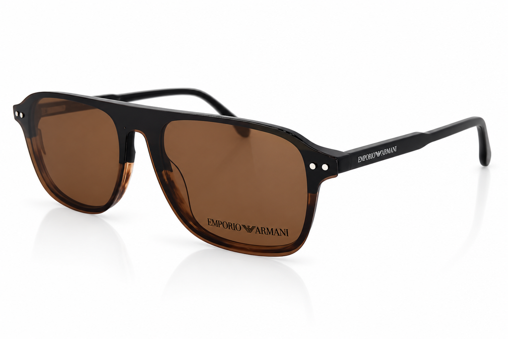 2-in-1 Polarized Clip-On Eyeglasses | Rectangular Acetate Optical Frame