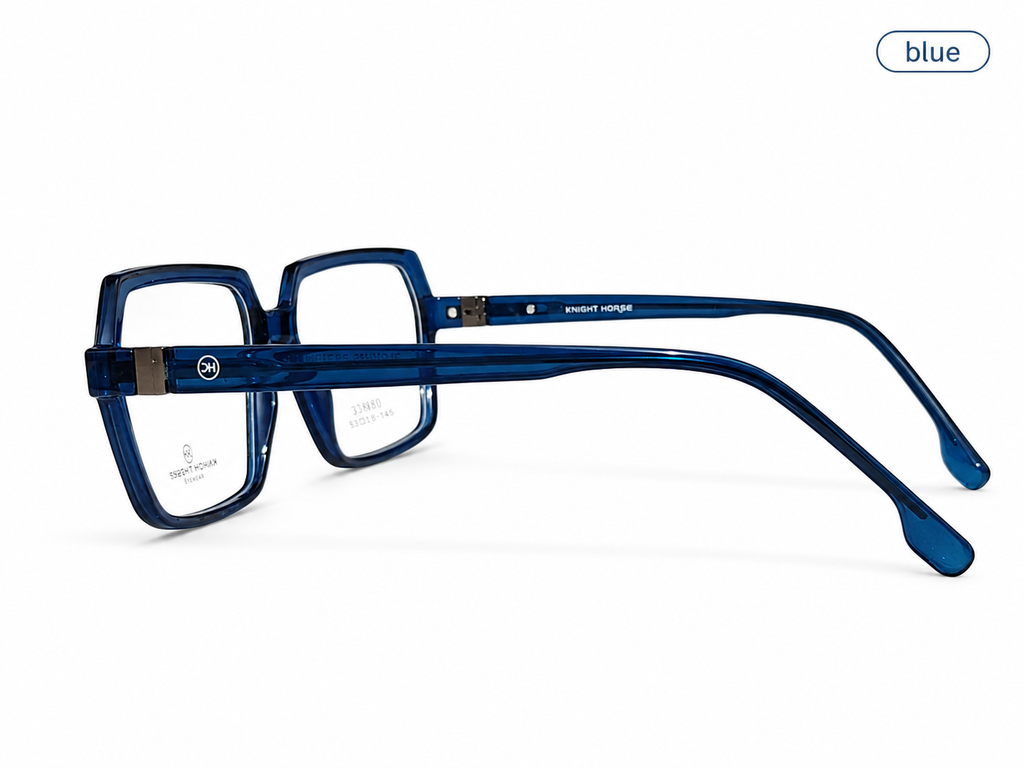 Premium Geometric Square Eyeglass Frame – Lightweight Plastic Optical Glasses for Men & Women