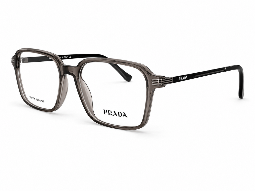 Luxury Square Eyeglasses - Metallic Sides
