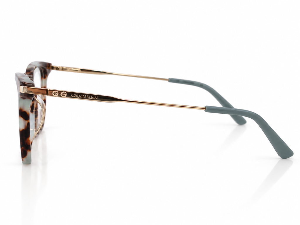 Calvin Klein CK5462 222 Eyeglasses – Sage Tortoise Soft Cat-Eye Wayfarer Frame