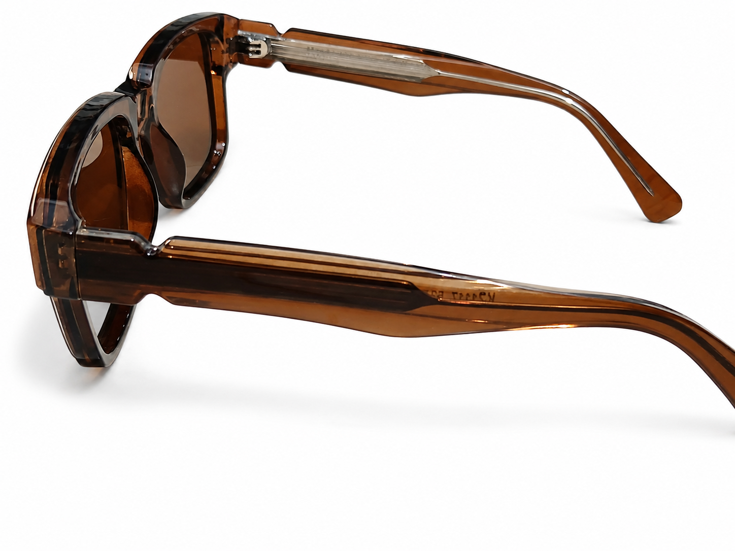 Clear Square Sunglasses – Unisex | Transparent Frame with Smoke Lenses