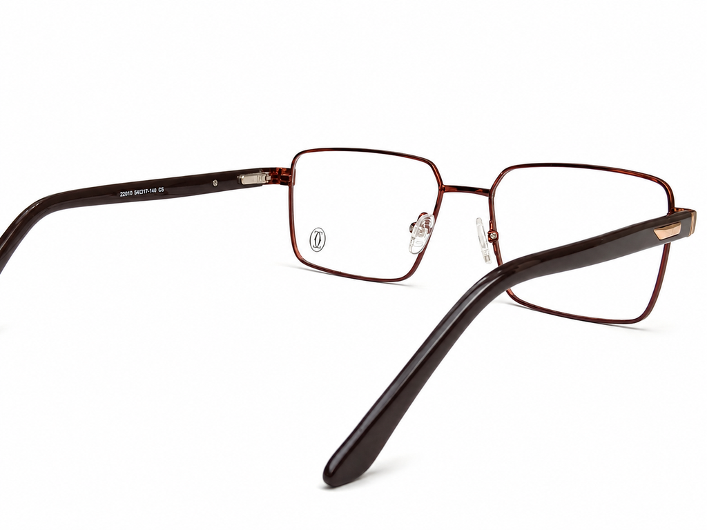 Modern Square Metal Eyeglasses Frame for Men & Women