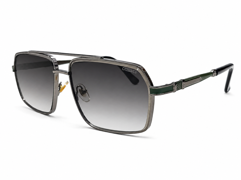 Square Double Bridge Gradient Sunglasse