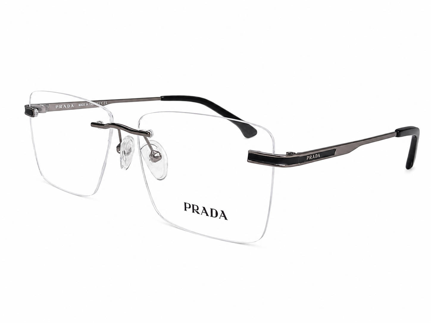 Rimless Square Eyeglasses Frame for Men & Women