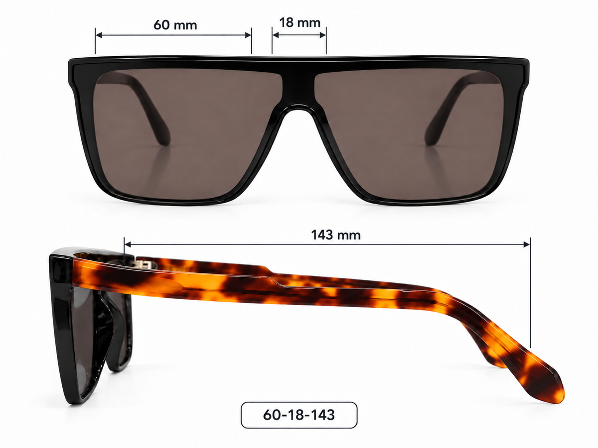 The Statement Oversized One Piece Sunglasses