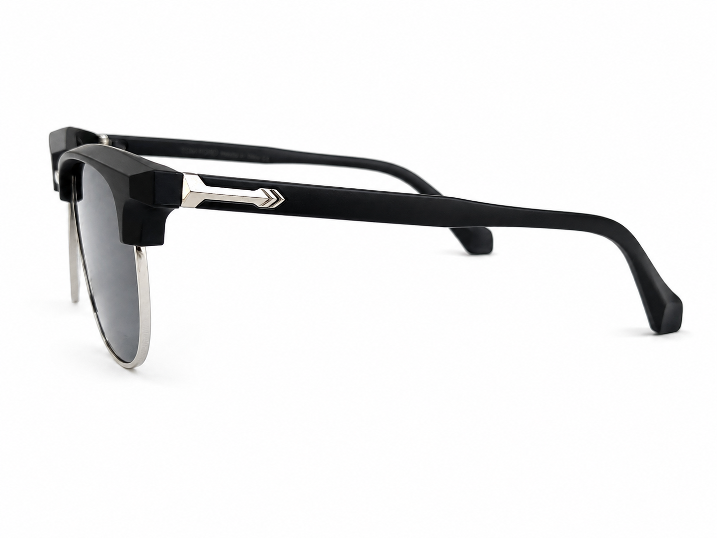 Unisex Bold Clubmaster-Style Browline Sunglasses