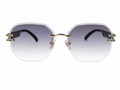 Rimless Geometric Designer Sunglasses For Men & Women