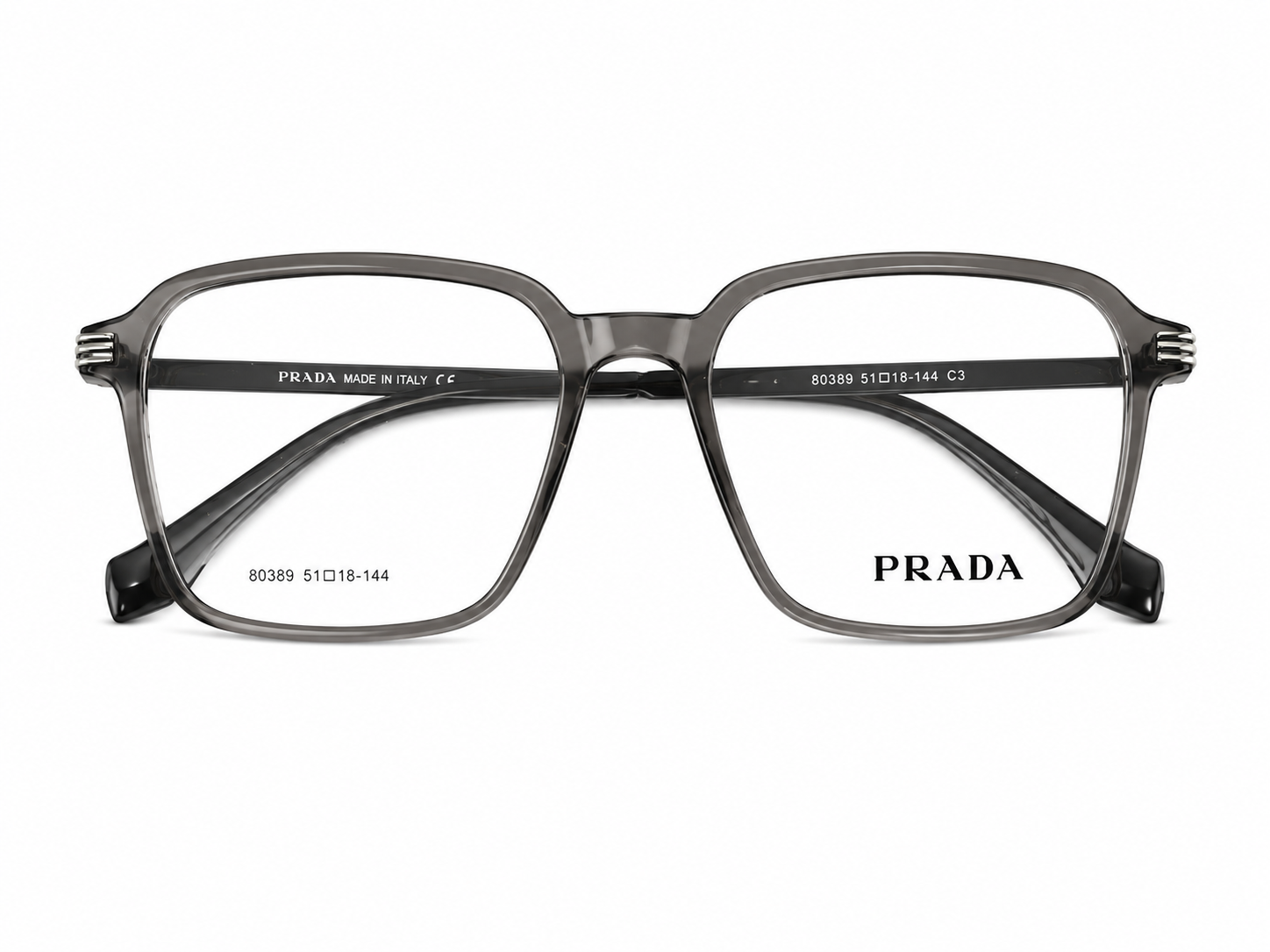 Luxury Square Eyeglasses - Metallic Sides