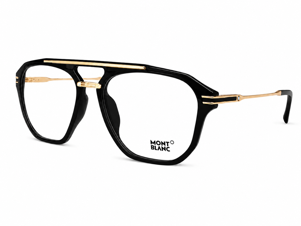 Valiant Double-Bridge Geometric Square Optical Frame