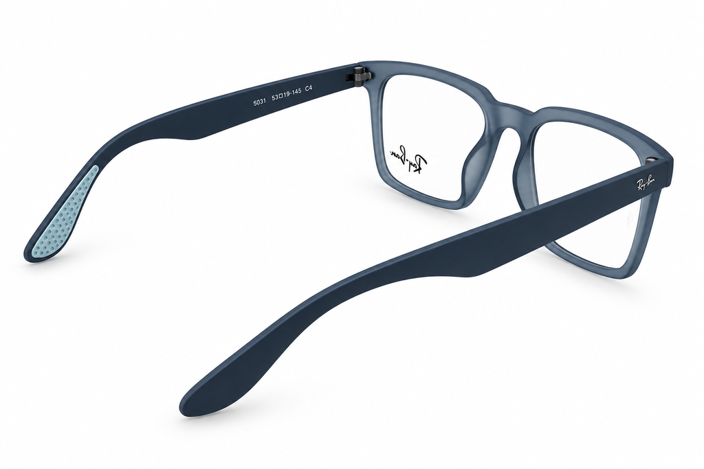 Magnetic Clip-On Bluish gray Eyeglasses with Polarized Attachment