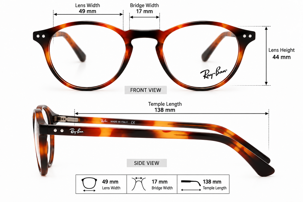 Urban Panto Attachment Glasses – Premium Round Frame | 4 Colors