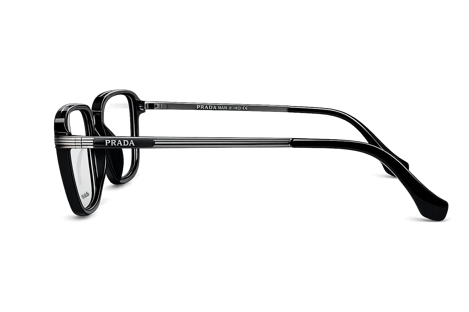Luxury Square Eyeglasses - Metallic Sides