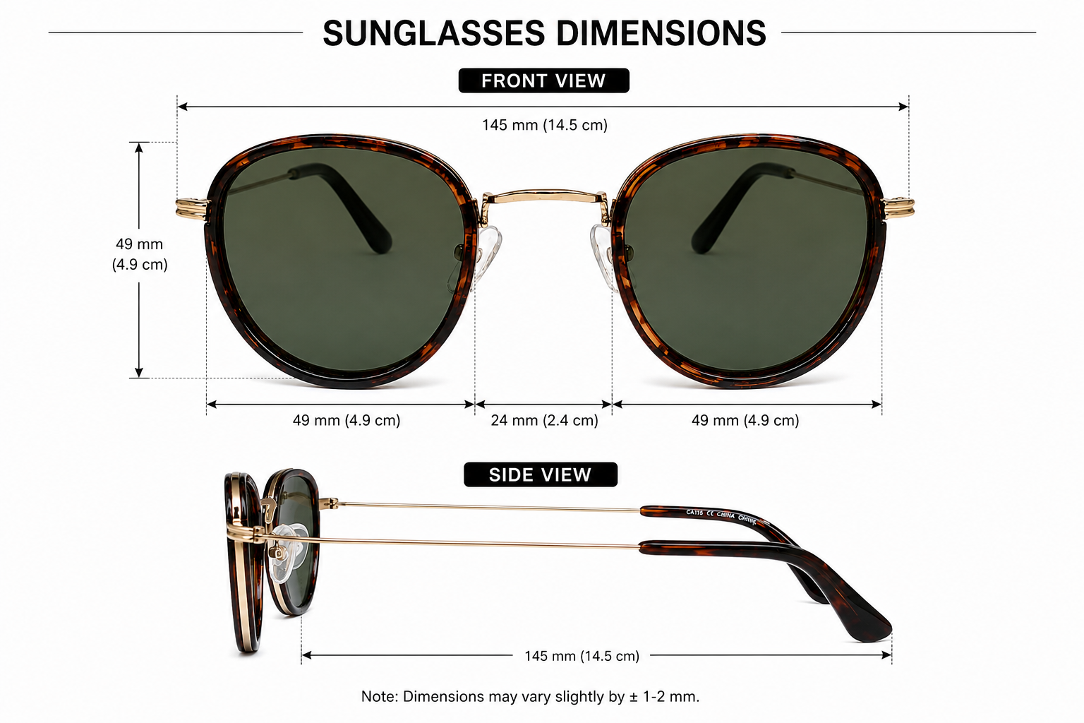 Classic Round Sunglasses – Unisex