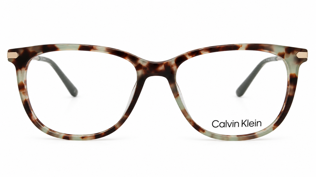 Calvin Klein CK5462 222 Eyeglasses – Sage Tortoise Soft Cat-Eye Wayfarer Frame