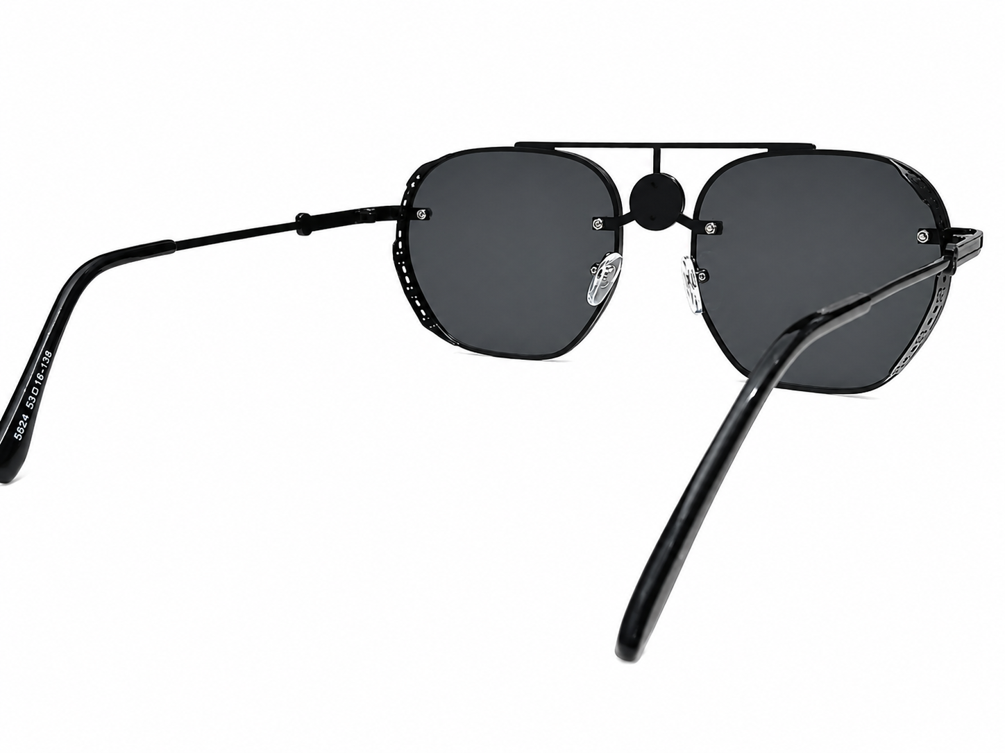 Modern Double-Bridge Geometric Sunglasses – Unisex
