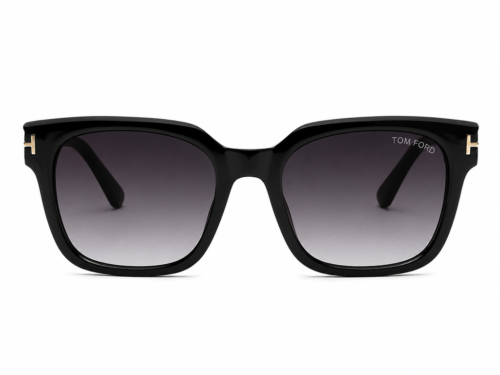 Square Gray Gradient Sunglasses For Men & Women