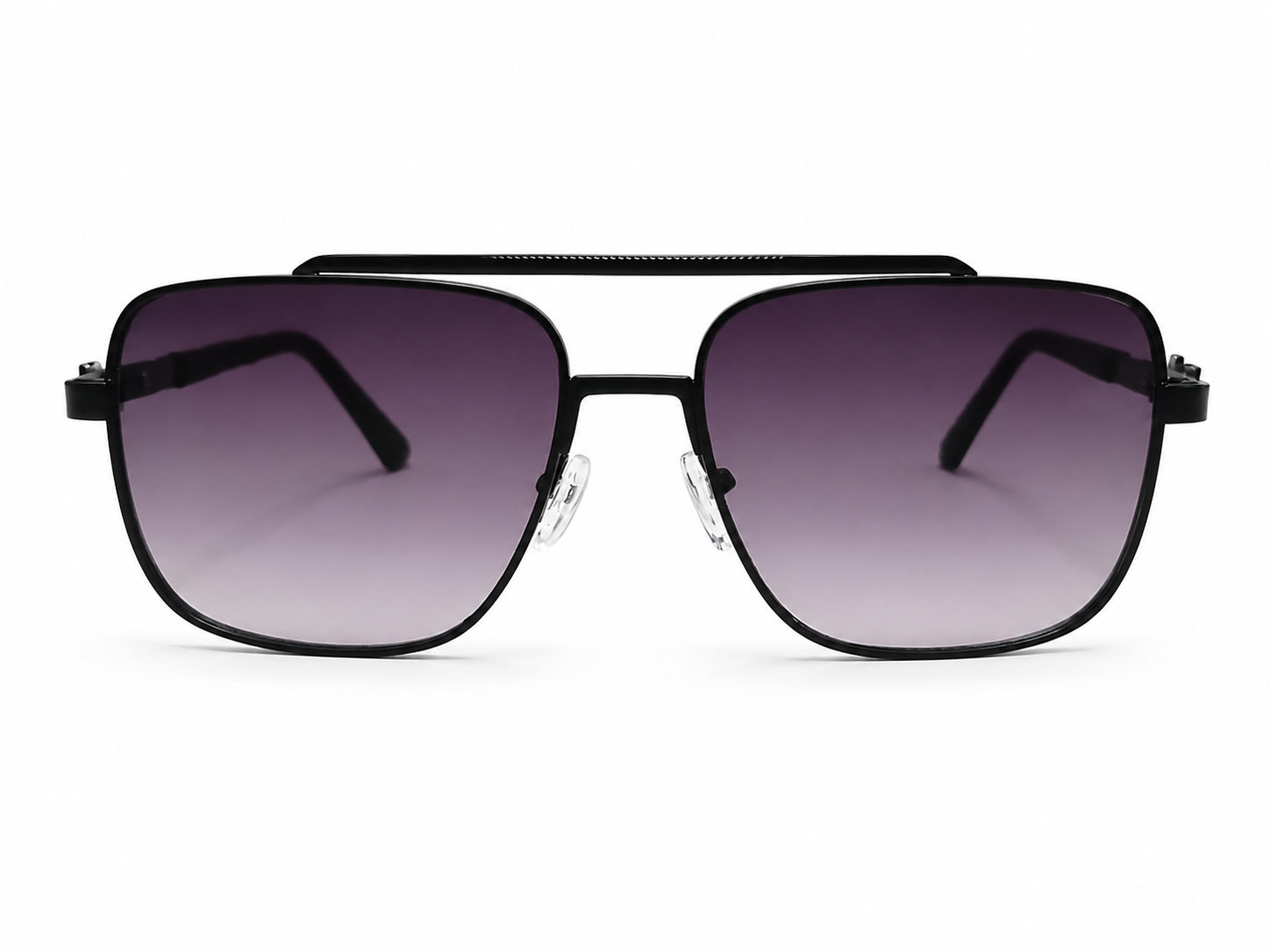 Double-Bridge Square Aviator Sunglasses For Men & Women
