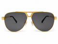Modern Double Bridge Aviator Sunglasses – Unisex