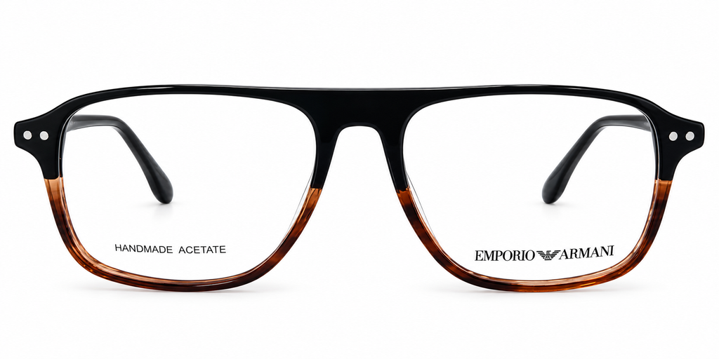 2-in-1 Polarized Clip-On Eyeglasses | Rectangular Acetate Optical Frame