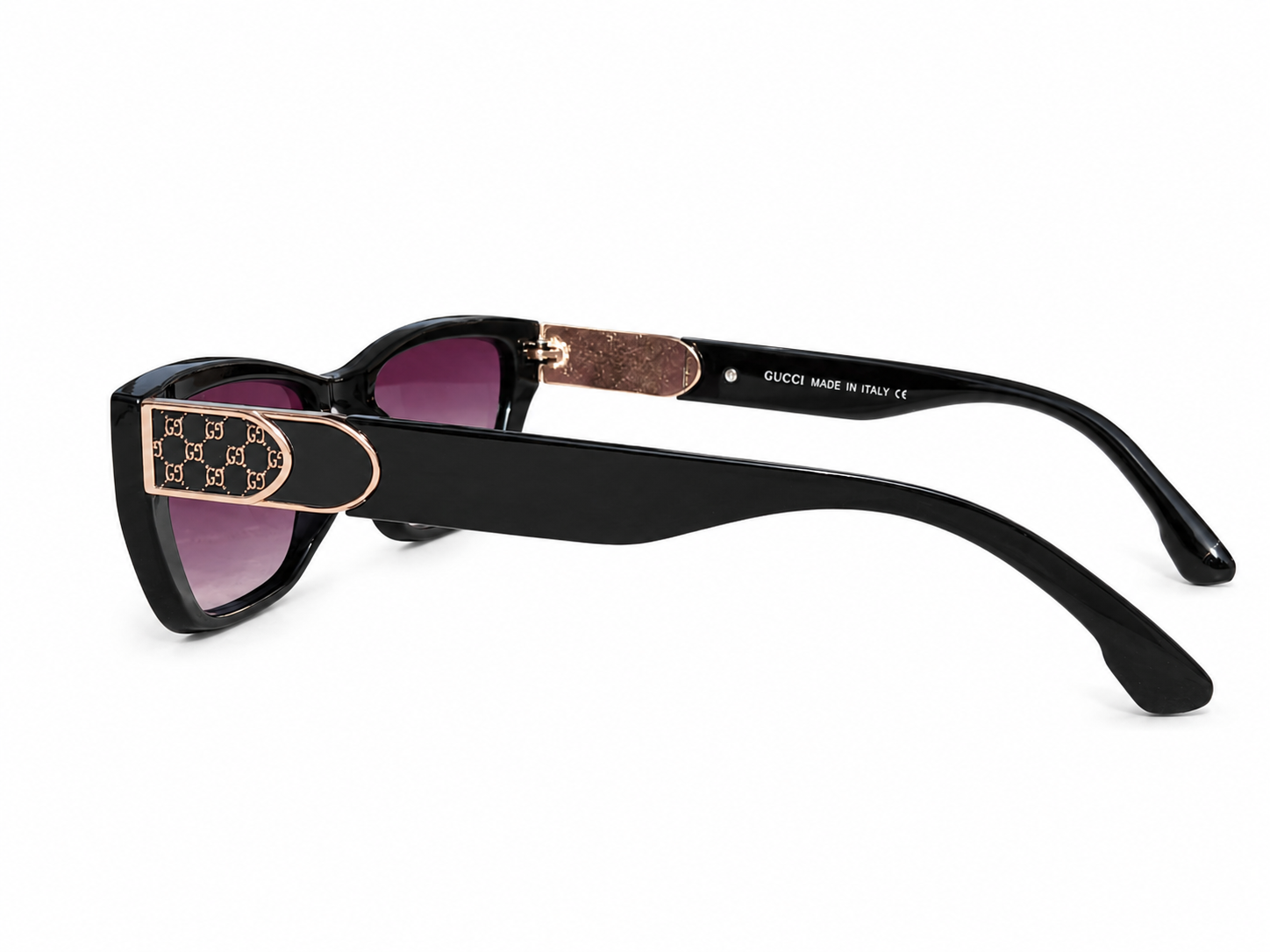 Olive Noir Luxe Cat-Eye Sunglasses