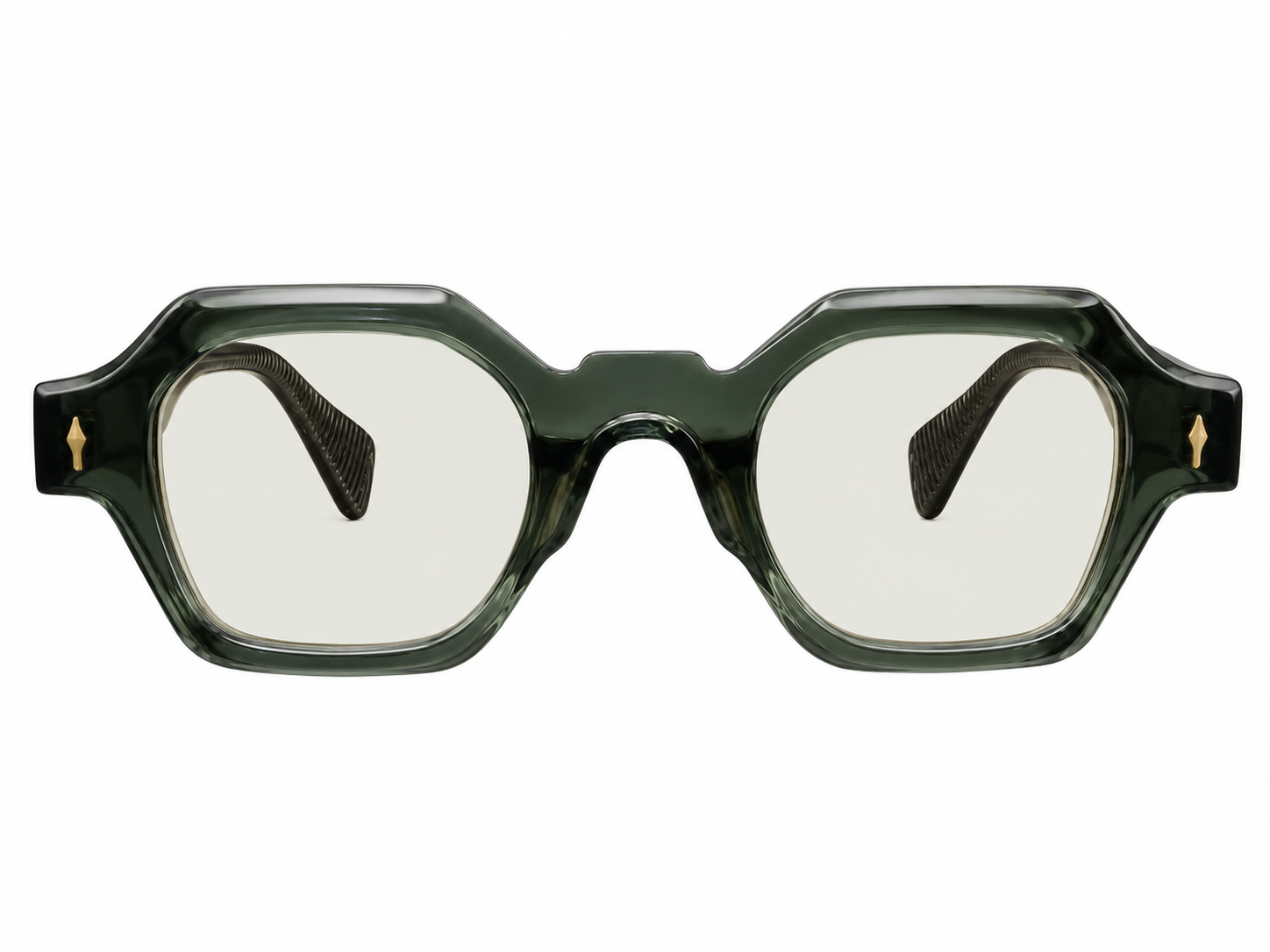 Geometric Classy Fashion Sunglasses – Smoke Green