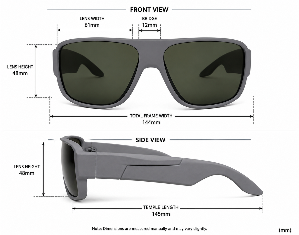 Modern Oversized Square Sunglasses – Unisex