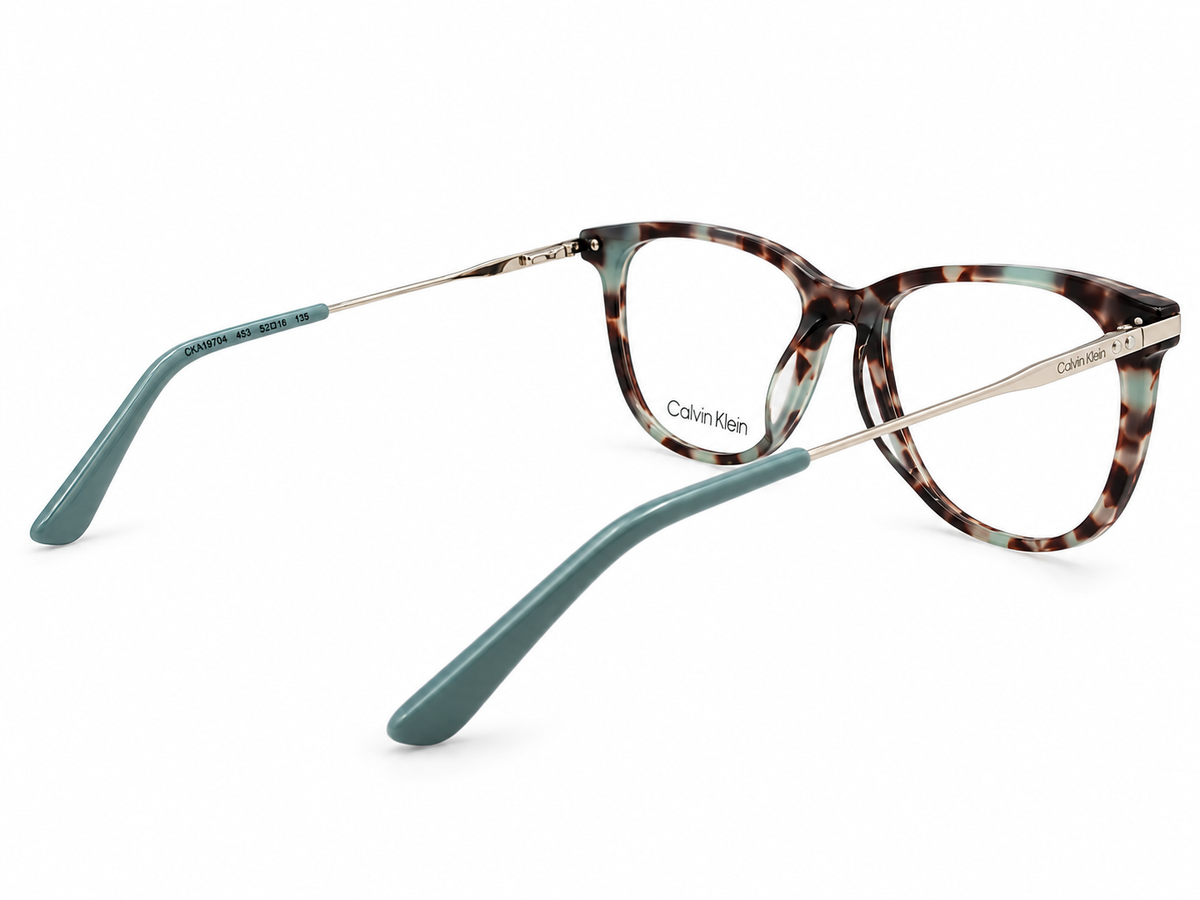 Calvin Klein CK5462 222 Eyeglasses – Sage Tortoise Soft Cat-Eye Wayfarer Frame