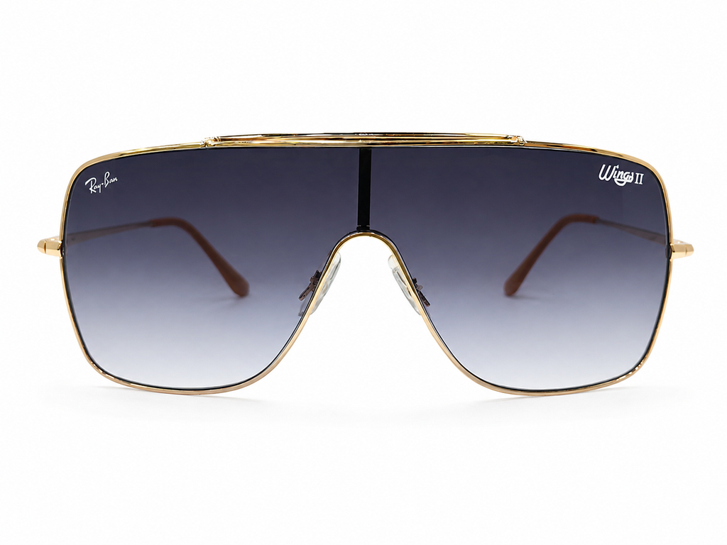 Oversized Shield Sunglasses – Gradient Lens