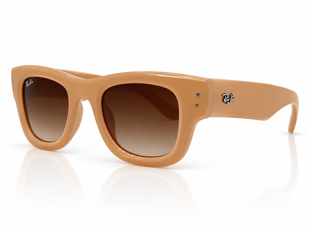 Wayfarer Puffer RB4940 Unisex Sunglasses – Polished Nude Tan