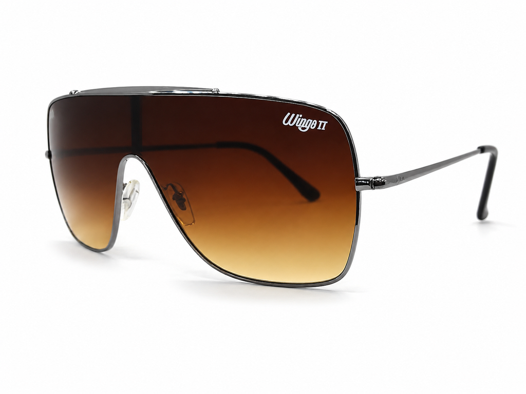 Oversized Shield Sunglasses – Gradient Lens