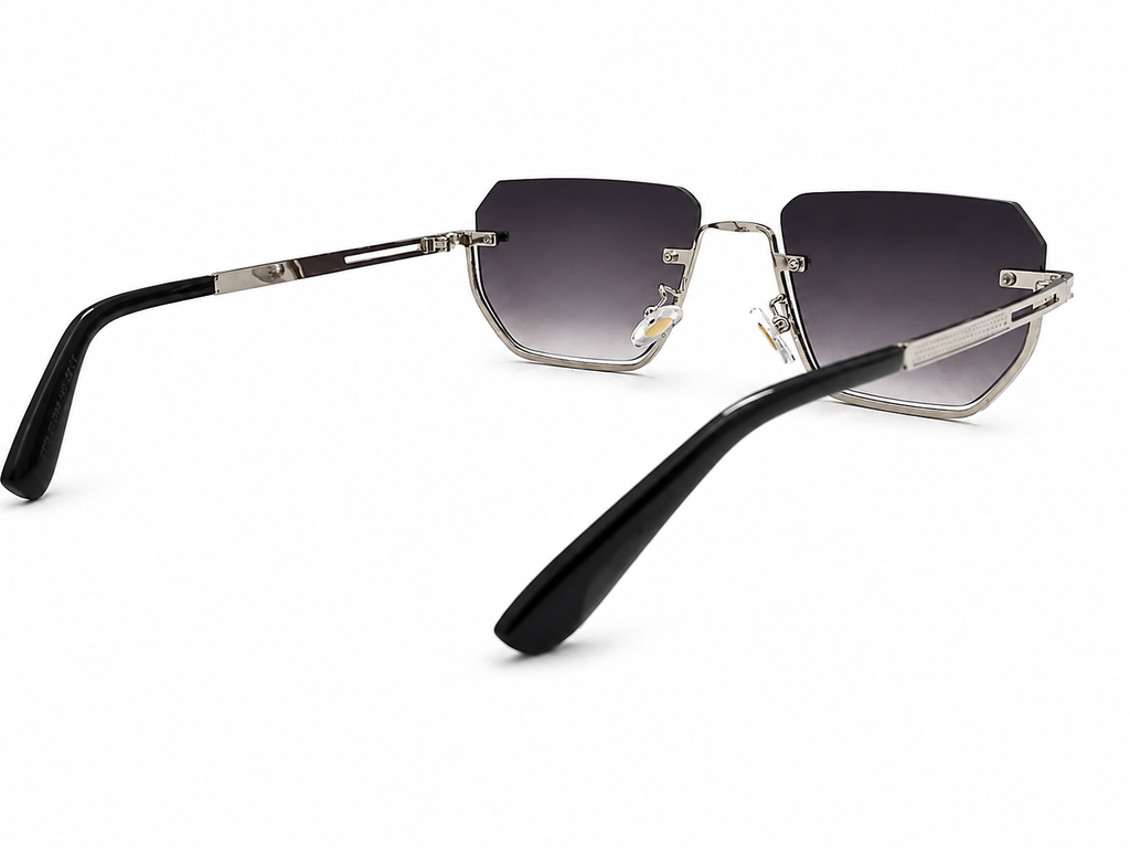 Geometric Rimless Sunglasses