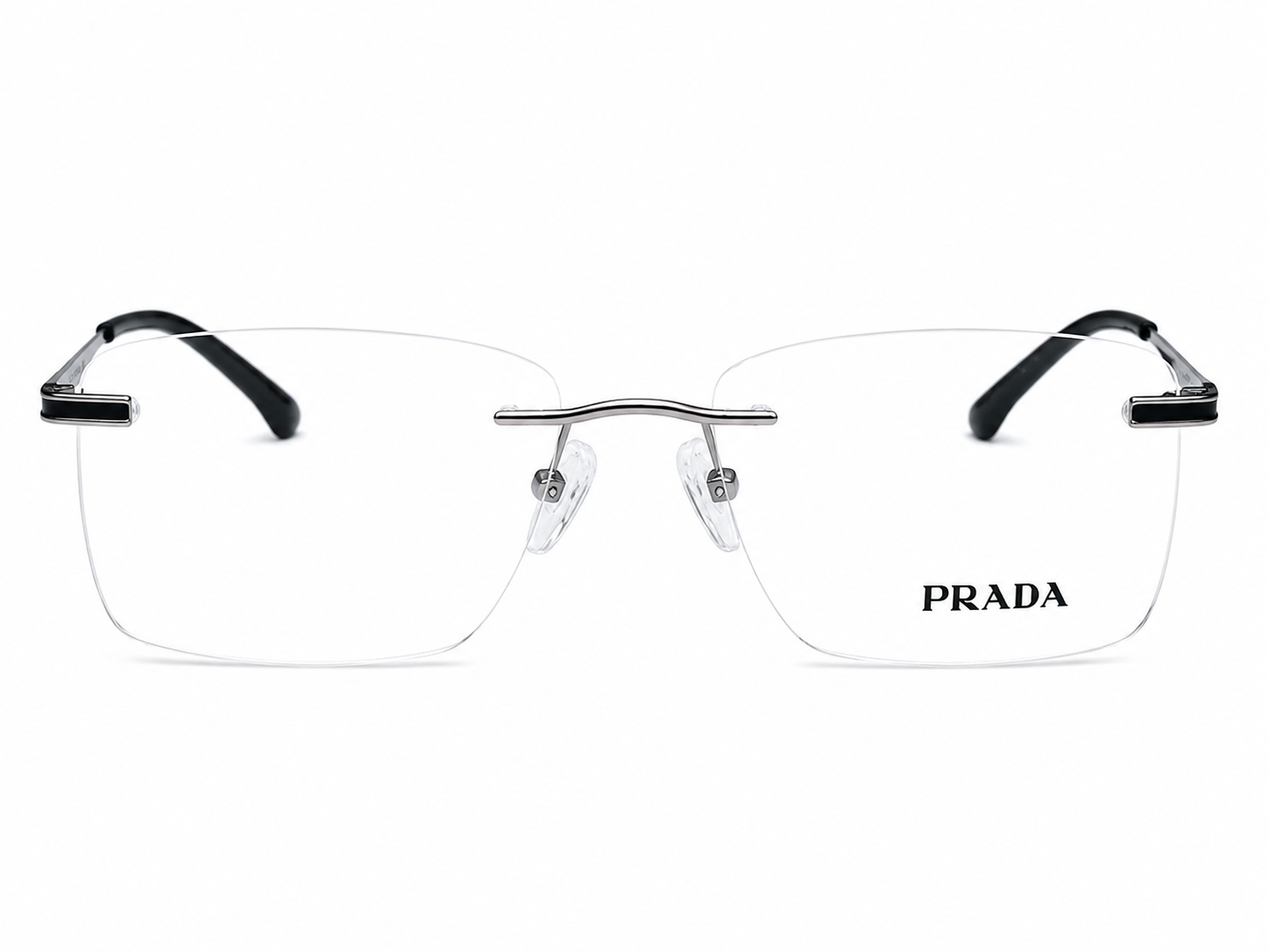 Rimless Square Eyeglasses Frame for Men & Women