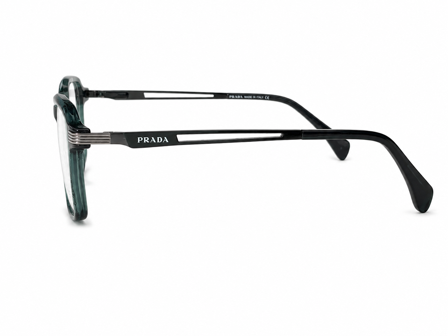 Modern Square Optical Frame – Dark Emerald Green