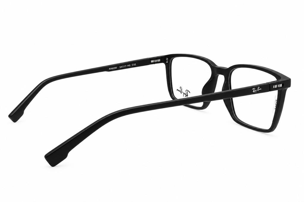 Rectangular Eyeglasses with Polarized Clip-On Sunglass Attachment – 8090