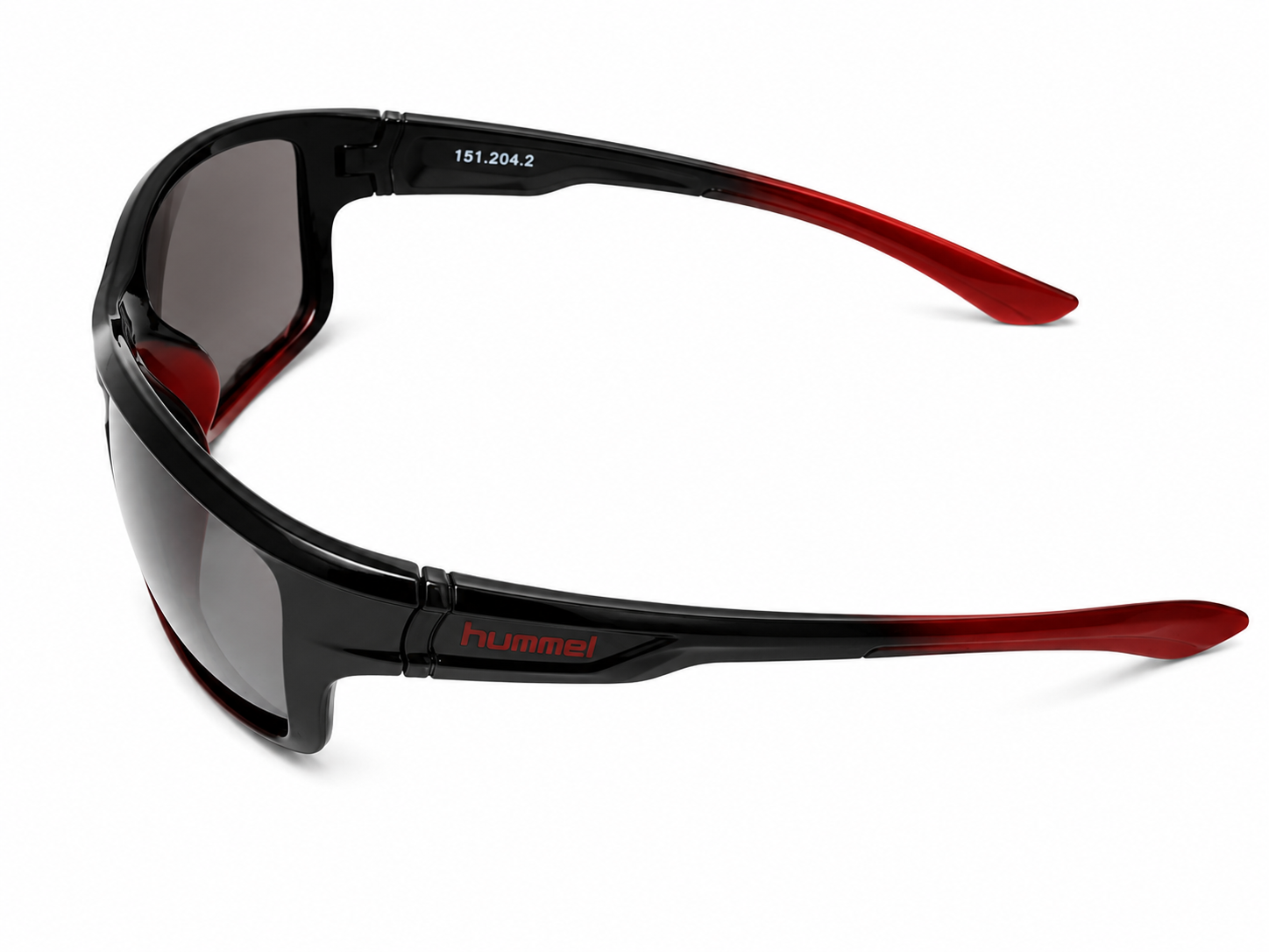 Sports Wraparound Sunglasses – Unisex | Black & Red Frame