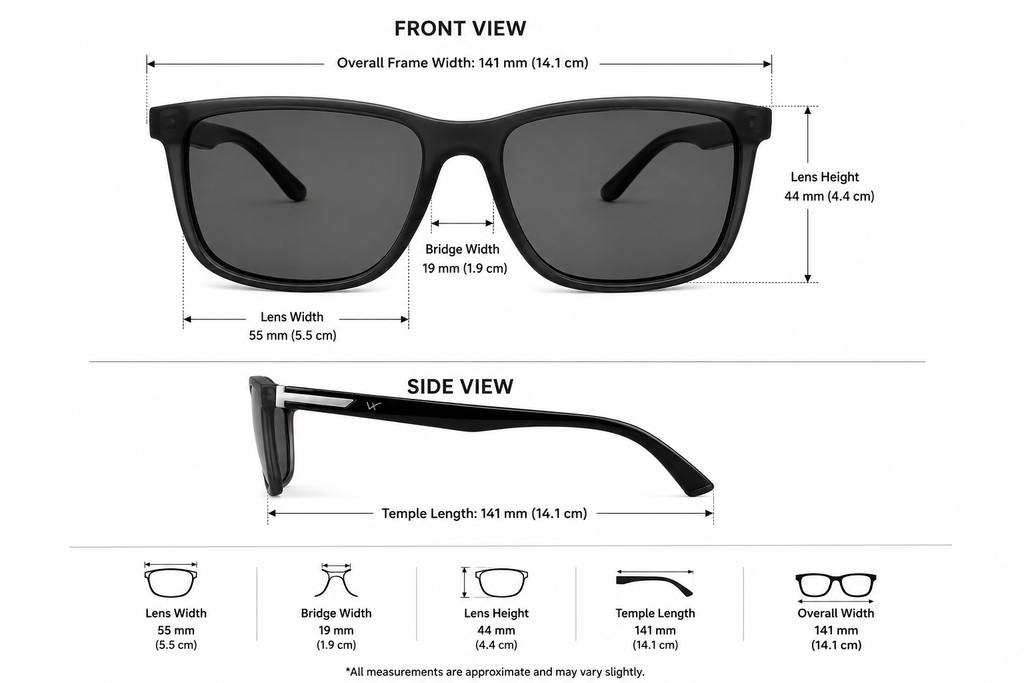 Classic Square Polarized Sunglasses For Men & Women