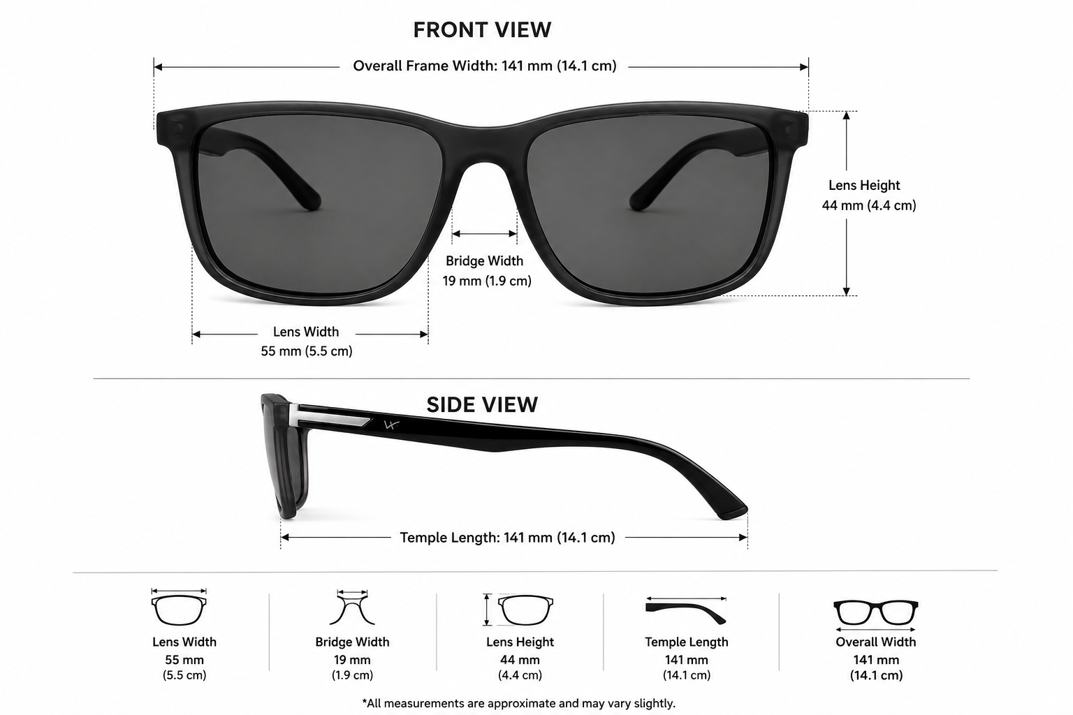 Classic Square Polarized Sunglasses For Men & Women