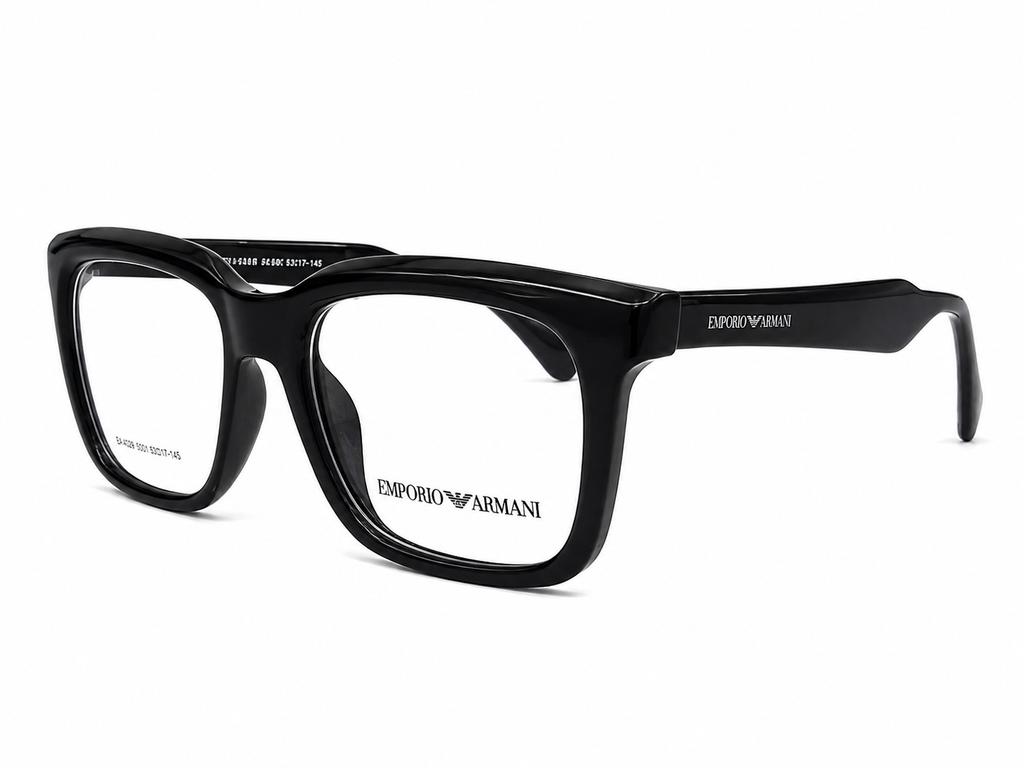 Premium Square Eyeglasses – Transparent Smoke Grey Frame | 53-17-149